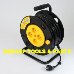 Kabelhaspel vinyl kabel 50 meter - H05VV-F - 3G1.5 qmm | 47.410.50